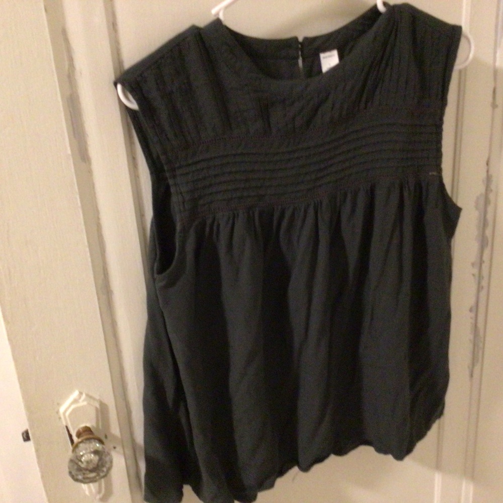 Blouse navy blue cotton
